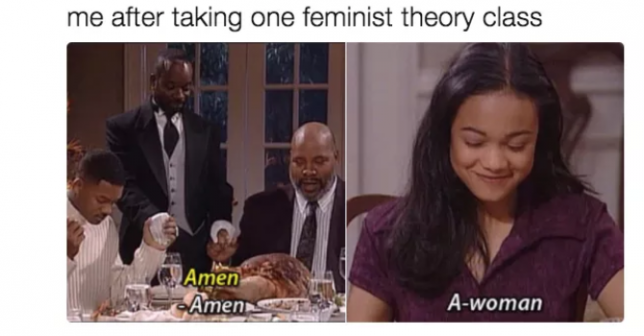 Women's Rights "A-woman" instead of "Amen"